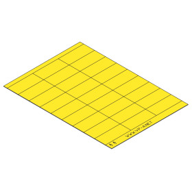 Boîte étiquettes prix 30 x 70 mm jaune