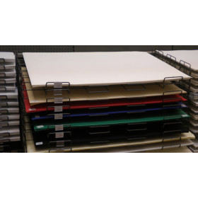 Présentoir vente 5 niveaux feuilles 80 x 120