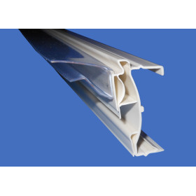 Rail 998 pour étiquettes PRICER ou SES ou HANSHOW basculant pour tablette verre