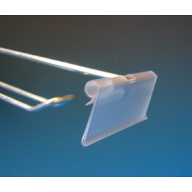 Porte étiquette 30 x 70 pour broche transparent