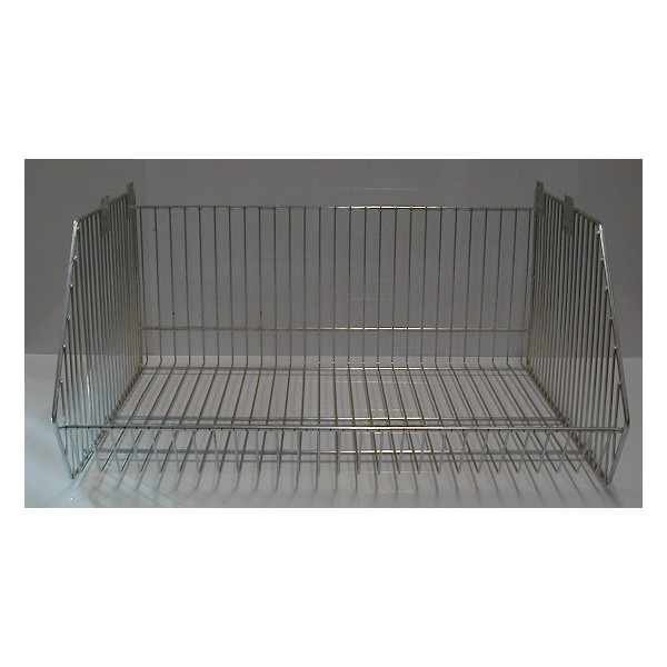 Panier fil gerbable 650 x 500 hauteur 300 mm - Zingué