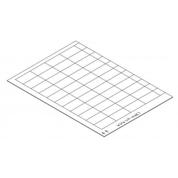 Boîte étiquettes 24 x 45 mm