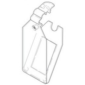 Porte étiquette 38 x 25 pour broche blister transparent