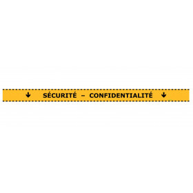 Bande de distanciation sol "SÉCURITÉ - CONFIDENTIALITÉ"