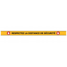 Bande de distanciation sol "RESPECTER LA DISTANCE DE SÉCURITÉ"